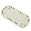 Creative Oval Shape DIY Hand Stitched Woven Bag Cushion Base with Holes Rivet Bottom Accessories