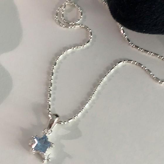 Blue Star Necklace: 2026 Fashionable High-End Clavicle Chain for a Cool, Versatile Look