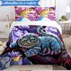 Alice and the Cat 3pcs K-pop Music Group Bedding set,Ideal for Bedroom, Dormitory,Including Duvet Cover And 2pcs Pillowcases,Fan Gifts