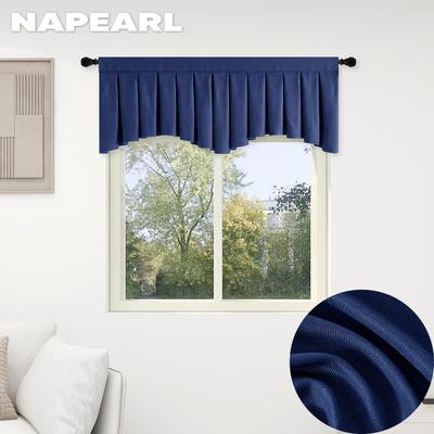 1 STÜCK NAPEARL Modischer und minimalistischer Verdunkelungsvorhang in Volltonfarbe für kleine Fensterdekoration, 132 x 46 cm