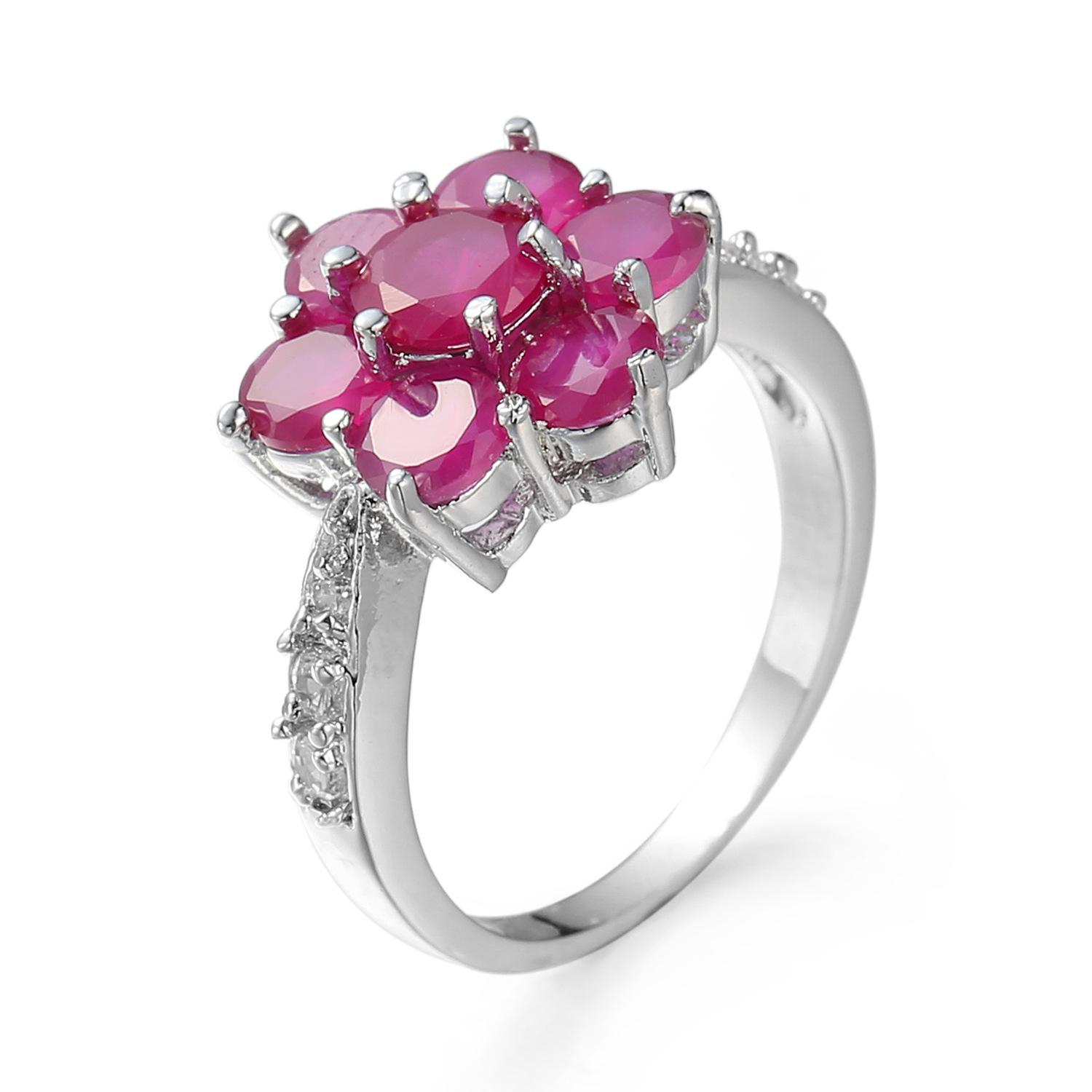 

Классические женские кольца SODROV с красным/синим/зеленым цирконом 9