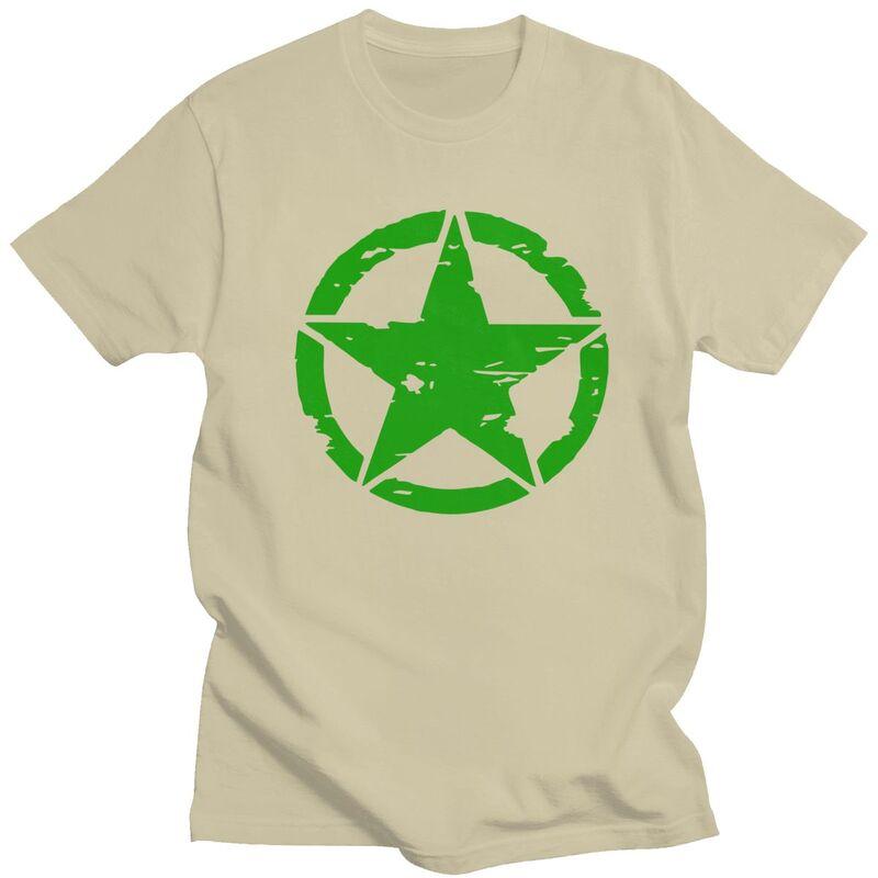 Custom Mens US Tactical Military Star T Shirts ShortSleeve Cotton Tshirts Streetwear Tshirt Casual Tee Loose Fit Clothes