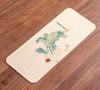 New Chinese Zen miscellaneous vegetable dry brewing tea party pastoral style coffee table dry brewing pad waterproof table flag