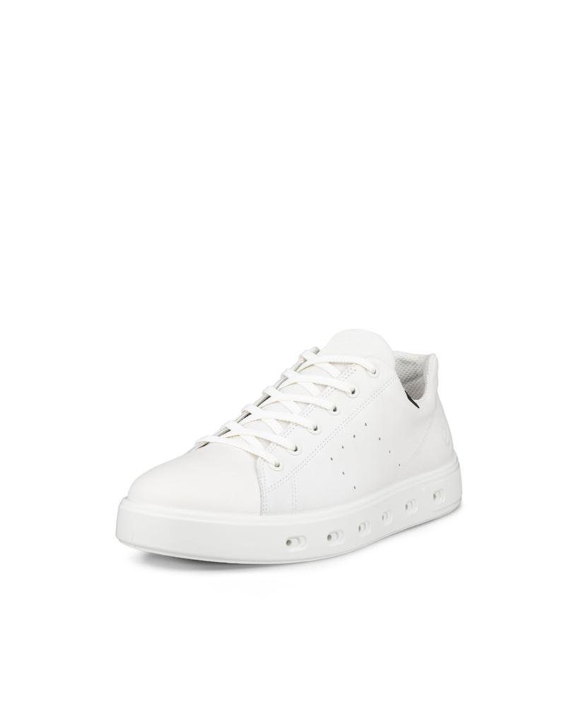 ECCO STREET 720 M Genuine Leather 3E Men's Sneakers, GORE-TEX Waterproof, 52088401007, WHITE, 26.5cm~27.0cm,