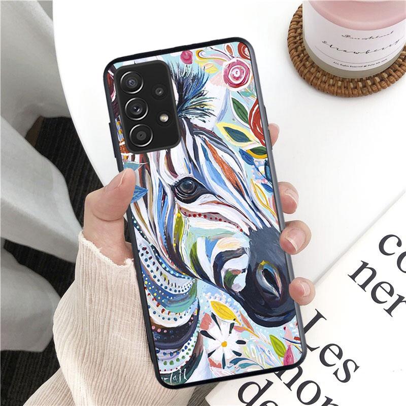 Zebra-Telefonhülle für Samsung Galaxy A13 A22 A12 A32 A71 A11 A21S A33 A52 A72 A51 A50 A70 A31 M31