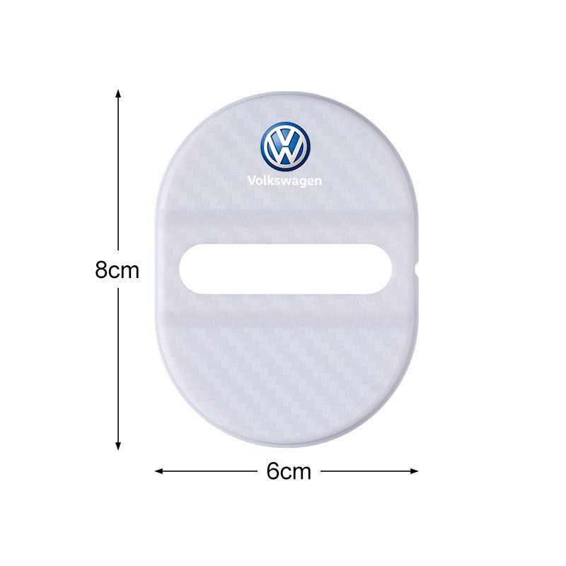 4Pcs 3D Car styling Door Lock Buckle Cover Accessories For VW Volkswagen Golf Polo Passat Touran Tiguan Jetta GTD Scirocco GTI lczh1