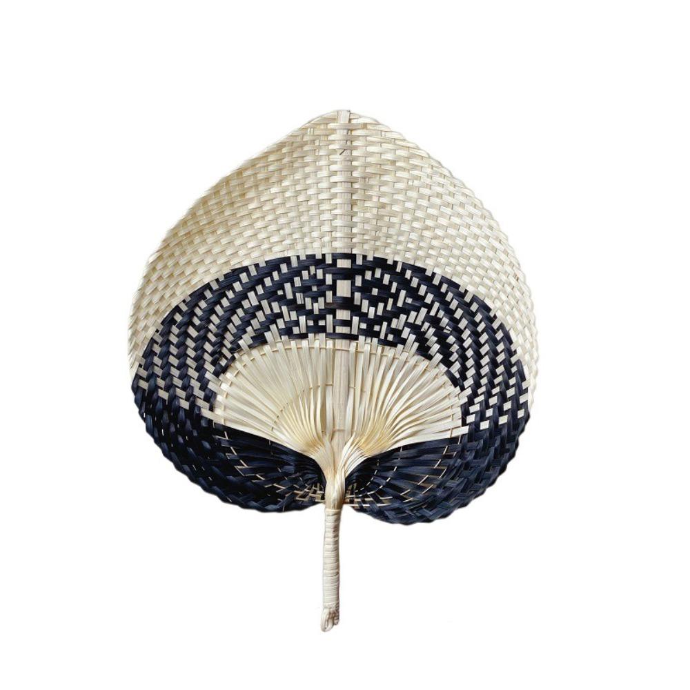 Lightweight Rattan Fan Handmade Straw Fan Artistic Bamboo Woven Fan  Home Decoration