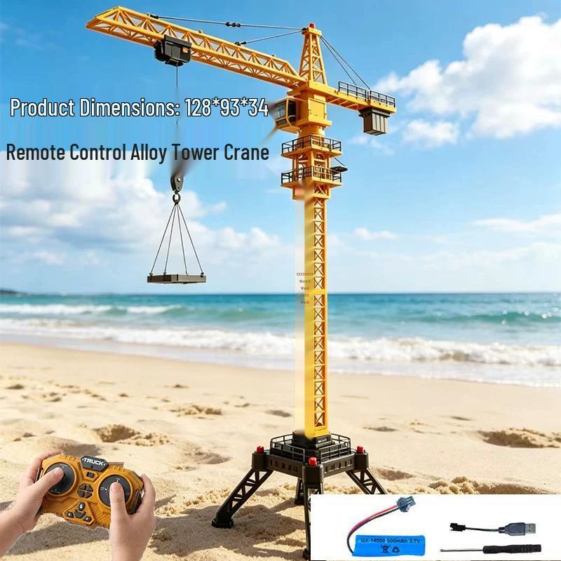 New Remote Control Alloy Excavator Toy for Kids Ages 3-8 - Engineering Vehicle Simulation