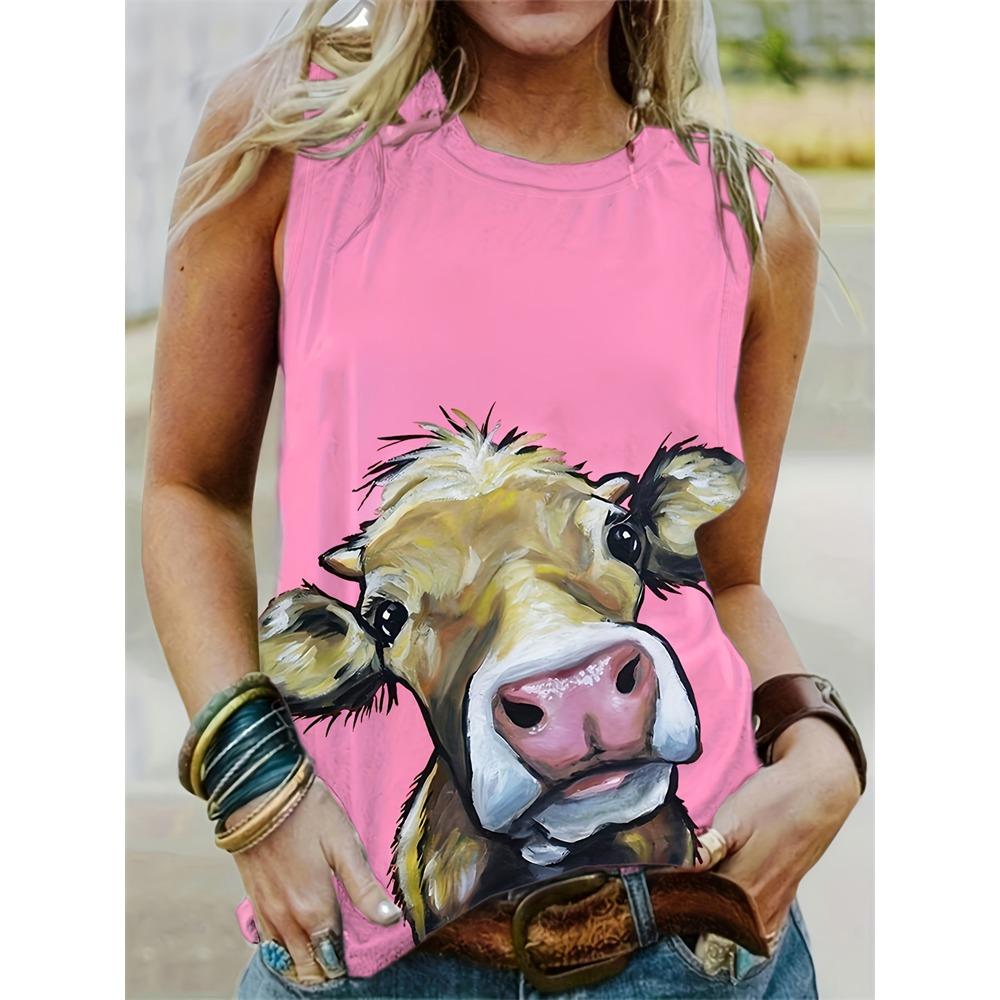 Vintage Style Ladies Tank Top 3D Tribal Ethnic Print Ladies Sleeveless T-shirt Summer Everyday Street Ladies Casual Tank Top