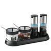 Set Dispenser Aceto e Peperoncino in Acciaio Inossidabile