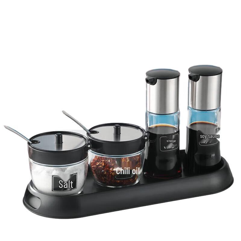 Set Dispenser Aceto e Peperoncino in Acciaio Inossidabile