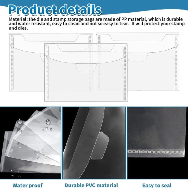 30 Pcs Die Storage Bag Magnetic Plate Cutting Dies Stencil Organizers Magnetic Sheets for Craft