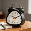 Large Volume, Desktop for Bedroom, Small Alarm Clock for Household Bell, Triangular Metal Mini Alarm Clock for Junior High School Students