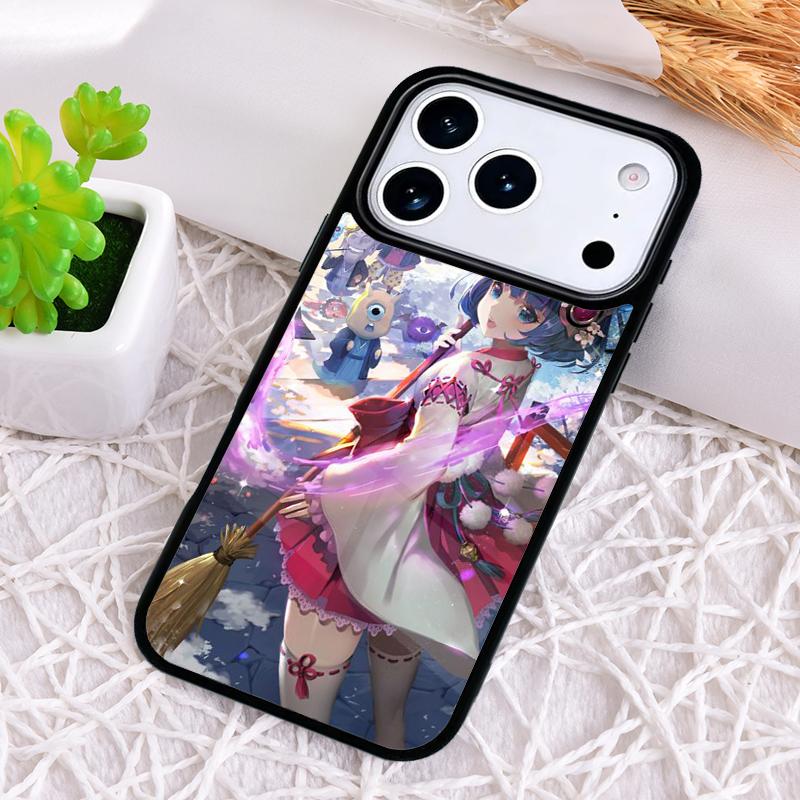 Japanese Style Anime Girl Phone Case for iPhone 17 Air 16 15 11 12 14 13 Pro Max Shockproof Cover
