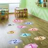 PVC Hopscotch Game Floor Stickers Multicolor Flooring Decals Creative Wall Art  Kid's Room