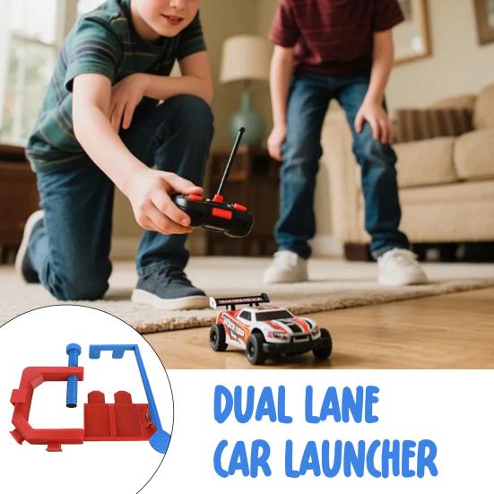 2 Şeritli Başlangıç Kapısı Ağır Hizmet Tipi Plastik Kolay Kurulum Ayarlanabilir Kelepçeli 2 Şeritli Araba Fırlatma Ekipmanı Araba Yarışı Pisti Aksesuarları