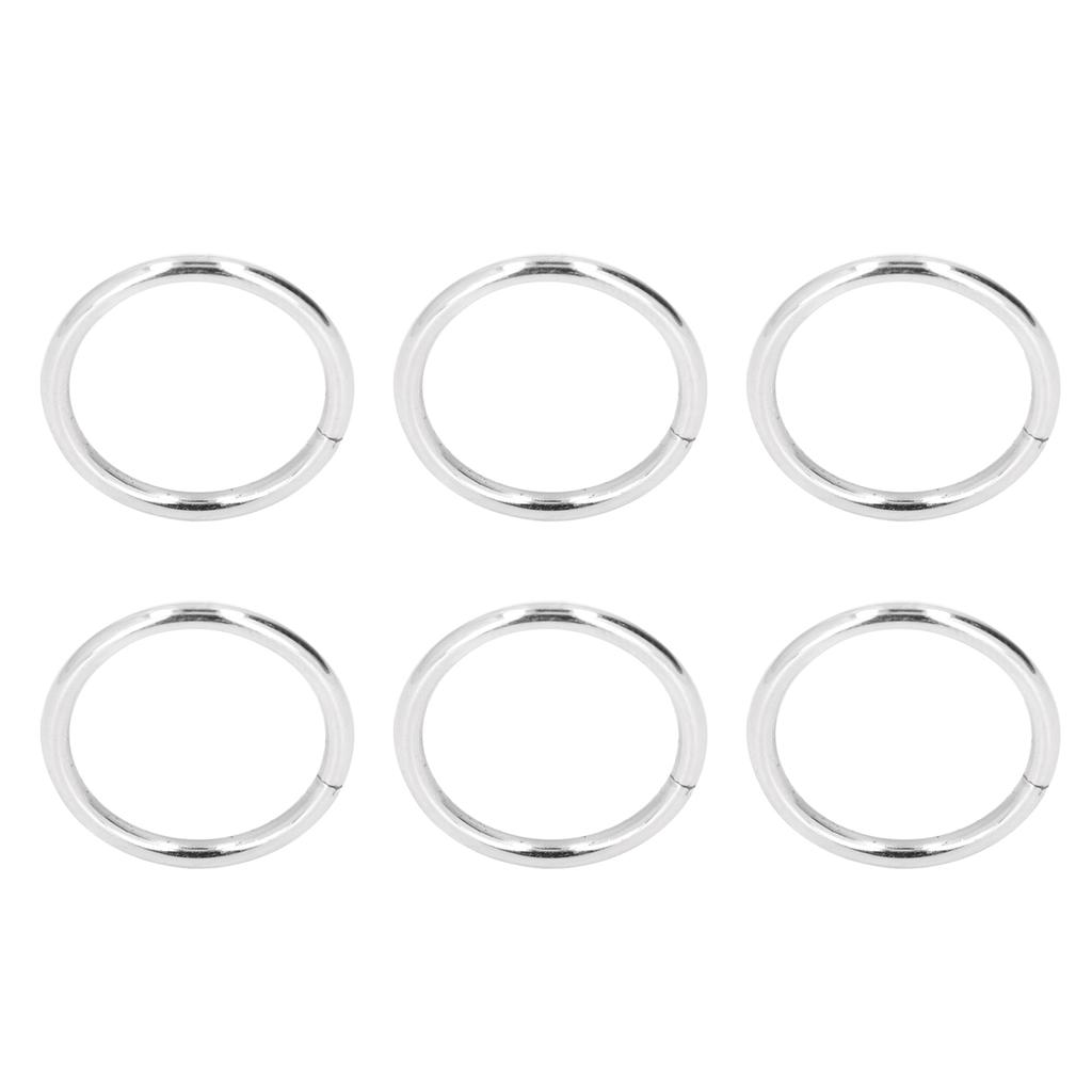 50Pcs Metal Rings Sturdy   Rustproof Exquisite Wide Application Metal O Rings for Clothes Bag Backpack