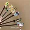 New Chinese Style Butterfly Flower Bead Tassel Hairpin, Chinese Style High-End Hairpin, Hanfu Versatile Hairpin, Hair Accessory for Women
