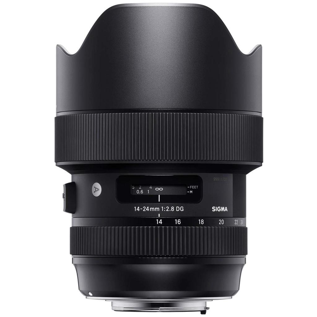 Sigma DG HSM lens for Nikon Art 14-24mm F2.8 F-mount, wide-angle zoom, full-frame DSLR, series.