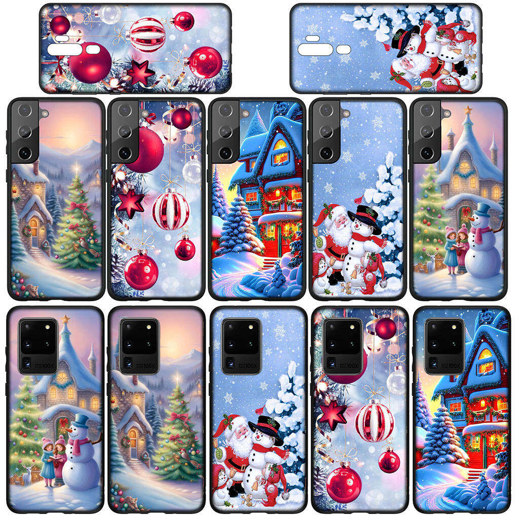 Case for iPhone 17 16 15 Plus Huawei P30 P20 Lite Redmi Note 14 12 11 13 Pro Max OPPO A60 A80 A40 A18 A38 Santa Claus Merry Christmas Tree Deer Cover