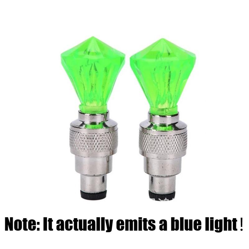 Neon Bike Lights Bicycle LED Light Tire Valve Cap Flashlight Wheel Spoke Lightweight Car Motorcycle Accessories