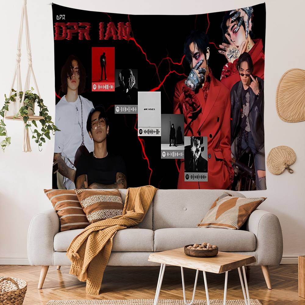 Singer DDPR Ian Anime Tapestry Hanging Tarot Hippie Wall Rugs Dorm Wall Hanging Sheets