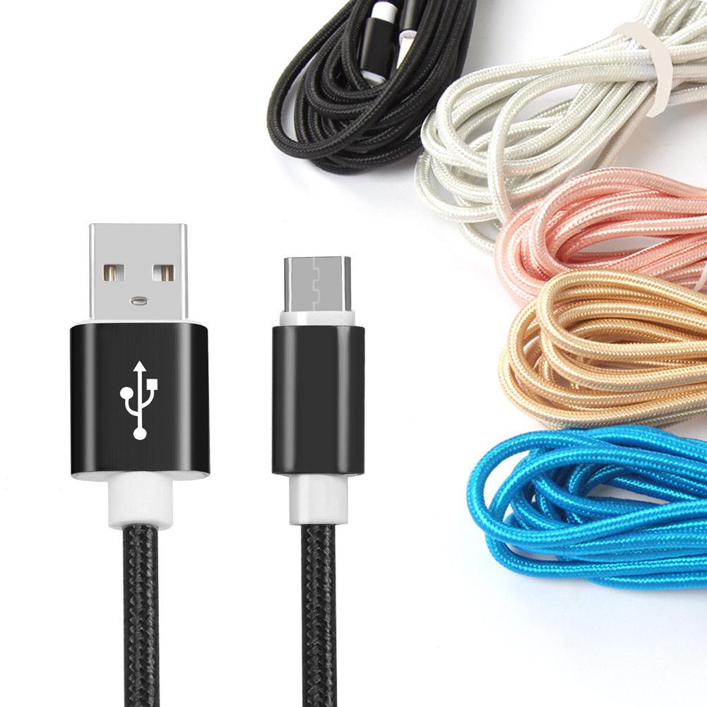 Cheap 1m USB Nylon Strong Braided Rope USBC TypeC 3.1 Data Sync Charging Cable Cord Joom