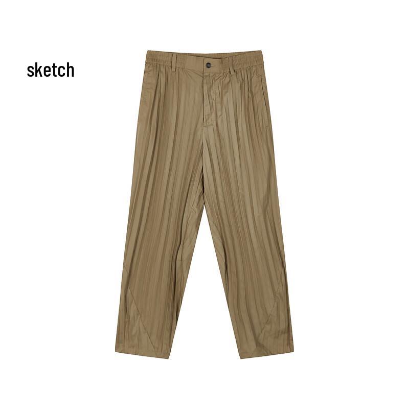 

CROQUIS Men s 2024 Summer Pleated Straight-Leg Casual Pants XL