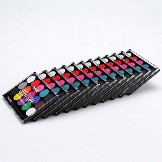 15 Colors Artist Washable Kids Face Watercolor Paint Solid Pigment Makeup Tool