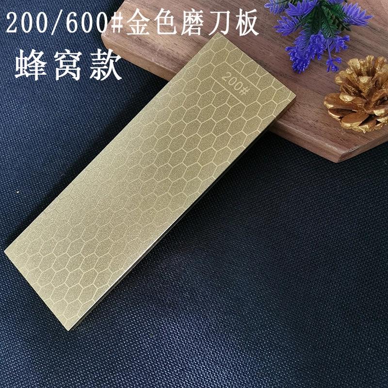 

New 200*70*8mm More Wear-resistant Diamond Sharpening Stone Large Gold Sharpening Plate Kitchen Knife Sharpener Whetstone Hot светло-серый