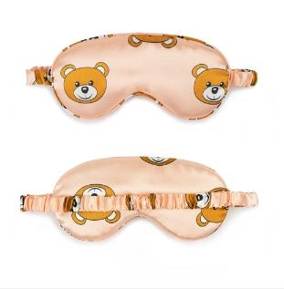 1Pc Printing Imitated Silk Sleeping Mask Eyepatch Eye Cover For Travel Relax Sleeping Aid Eye Patch Shading Eye Mask