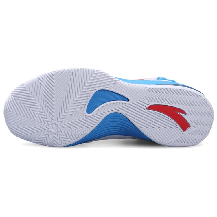Anta Basketball Collection NBA Cushioning Slip Resistant Abrasion Resistant Mid top Basketball Shoes Men's Blue White 91541103-1