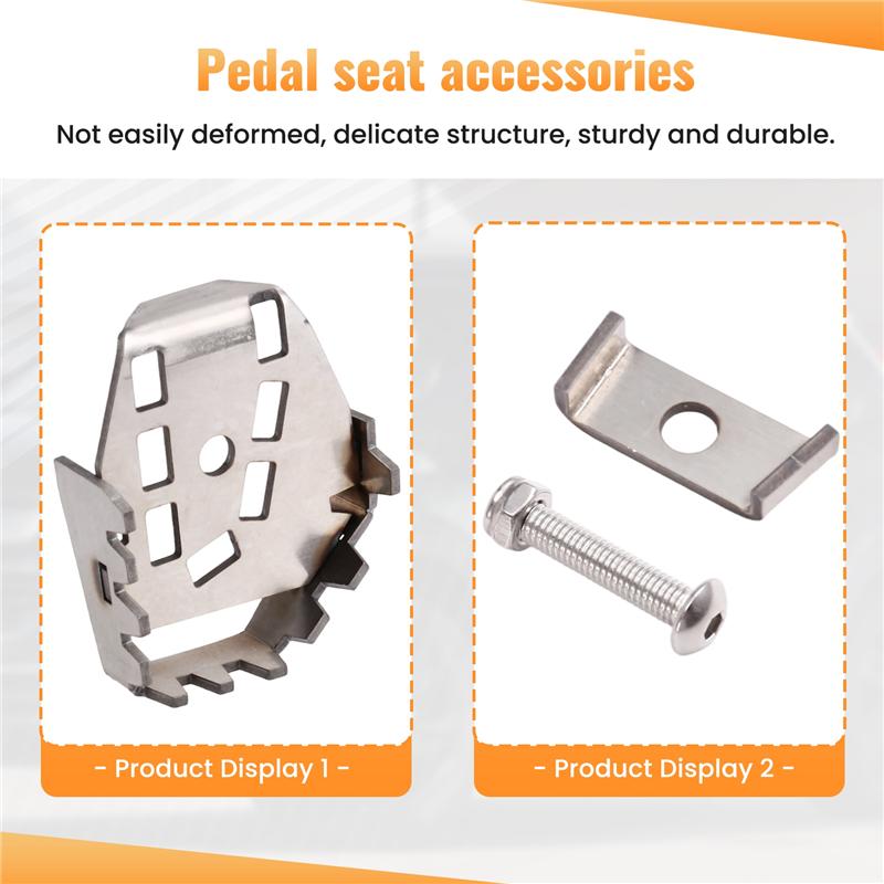 Rear Brake Peg Pad Extender Motorcycle Foot Brake Lever Pedal Enlarge For Ducati Scrambler 400 800 Silver