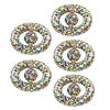 5PCS Round Hand Grip Ring Printed Silicone Fidget Toy Finger Trainer for Rehabilitation Training