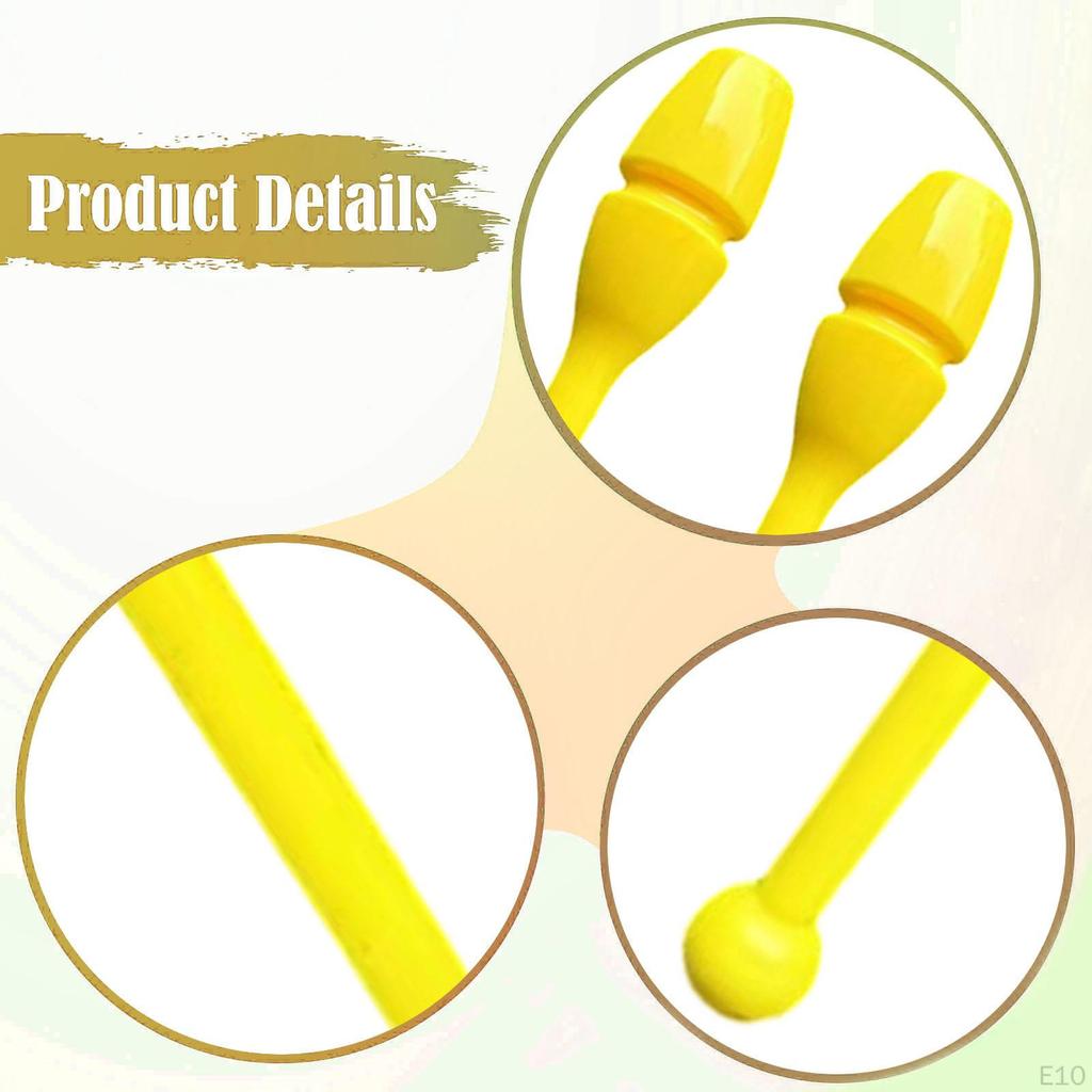 2 Pieces Rhytmic Gymnastics 44cm Easy to Control Training Equipment Exercise Pole for