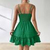 Sleeveless Women's Dress Casual Flowy A-Line Midi Tshirt Dresses With Pockets Crewneck Vocation Boho Beach Sundress