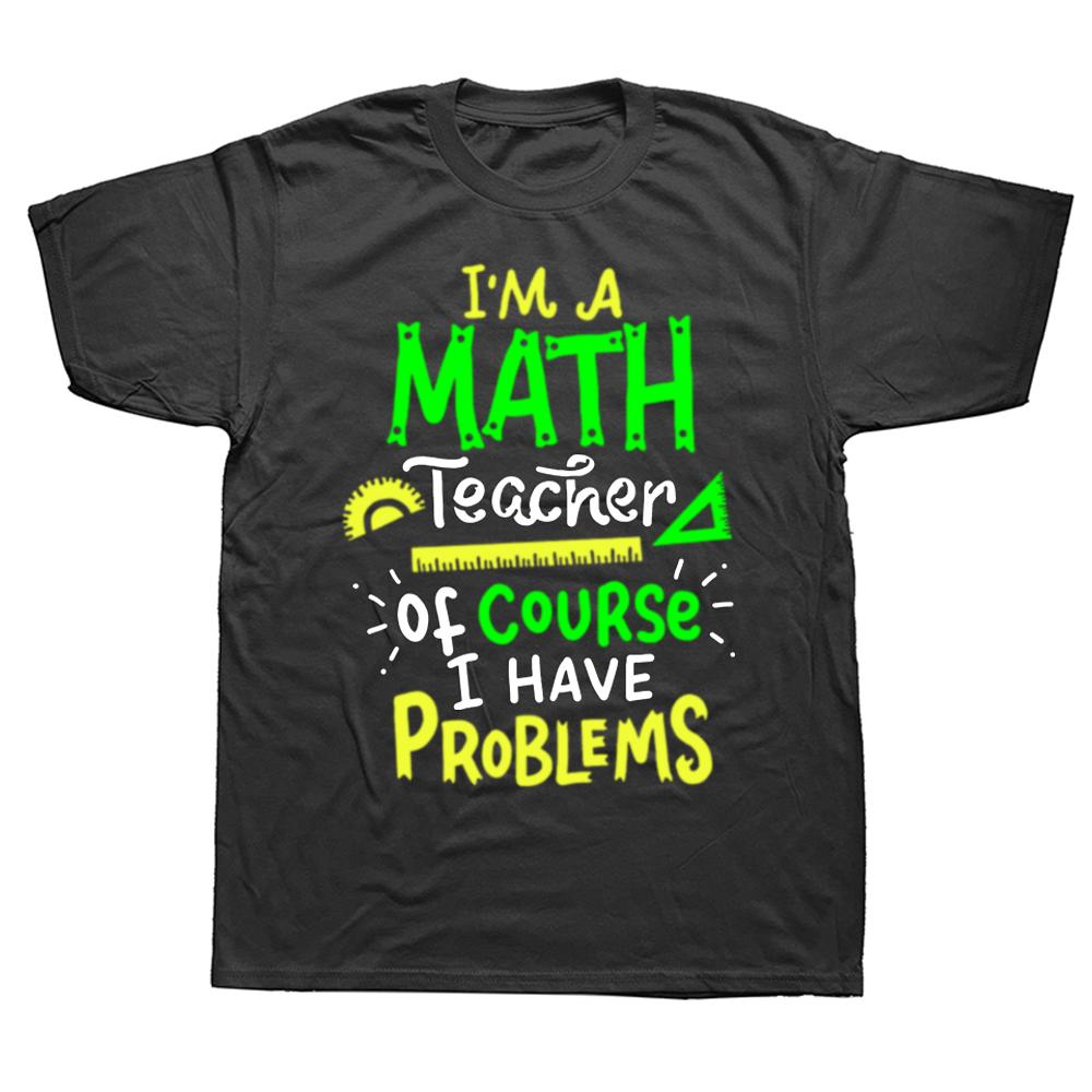 

Funny Math Teacher School Class Problem T Shirts Summer Style Graphic Cotton Streetwear Short Sleeve Party Gifts T-shirt - Me... 5XL різнокольоровий