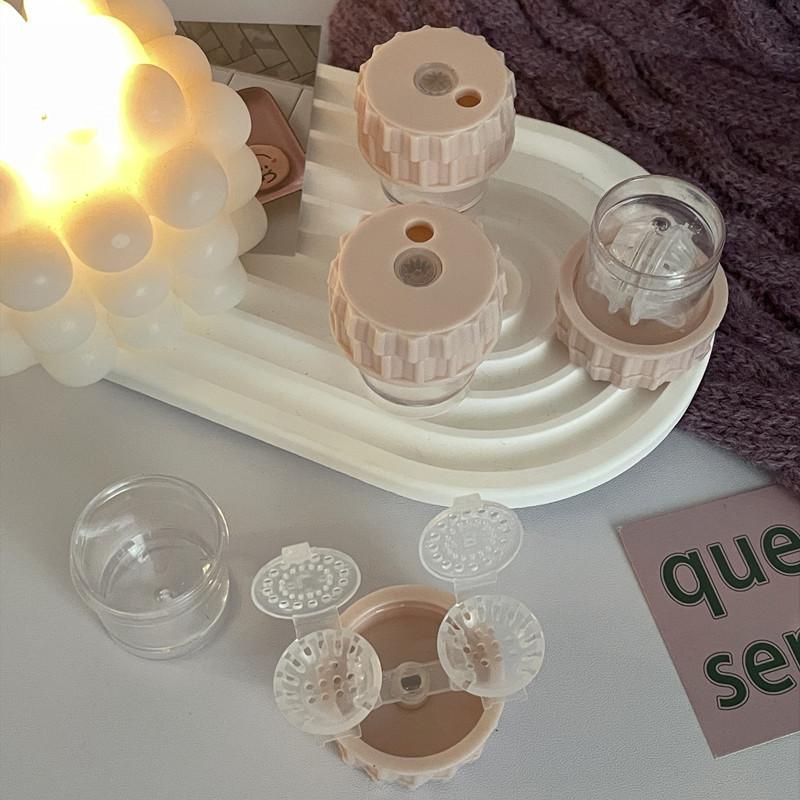 Manual Rotating Contact Lens Cleaner, Cosmetic Contact Lens Cleaner, Contact Lens Case