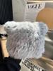 Mao Mao Hat Real Mao Rabbit Plush Fur Hat Versatile Cold-proof Warm Wool Knitted Baotou Hat Women's Winter