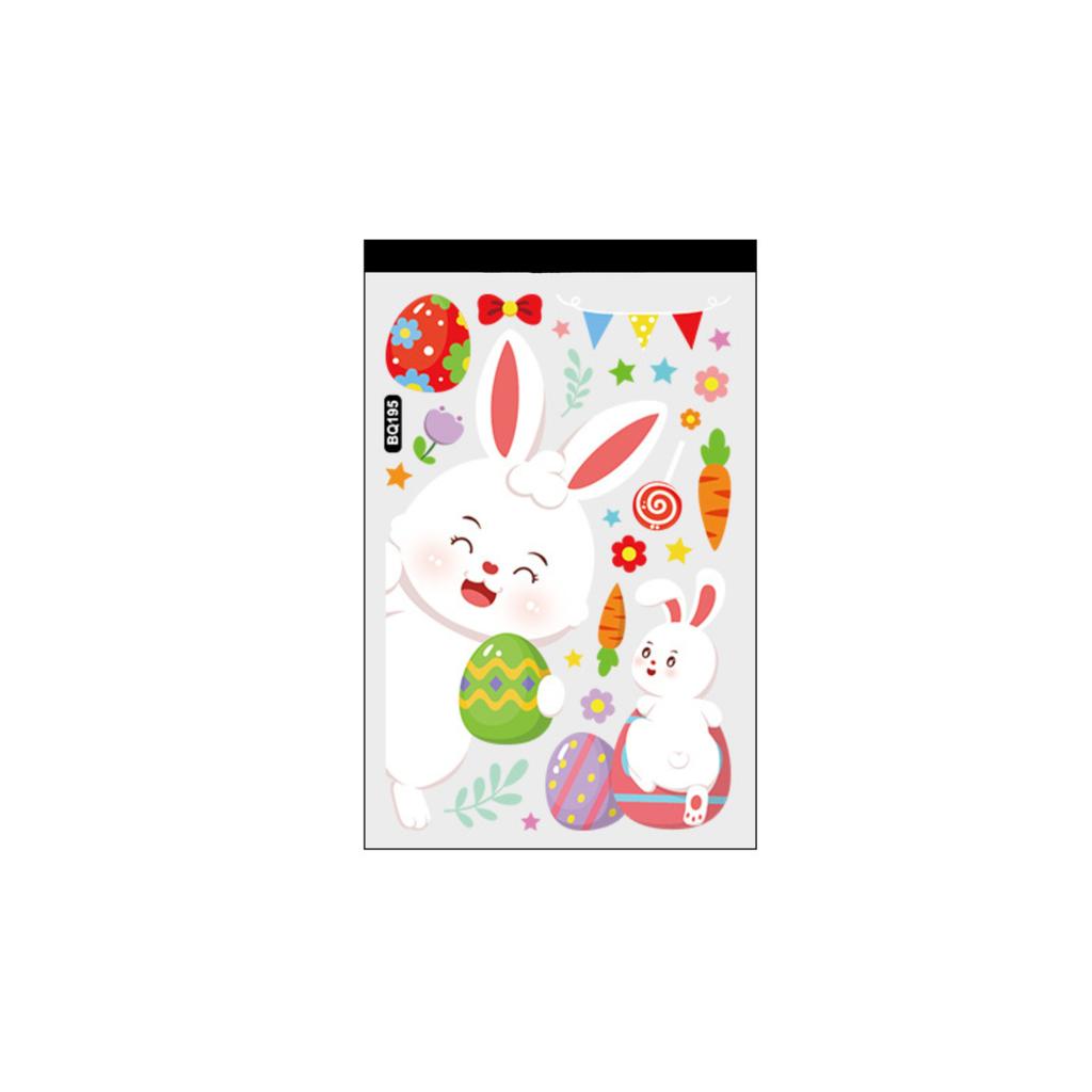 Easter Window Clings Easter Eggs Window Stickers Reusable Spring Easter Window Stickers