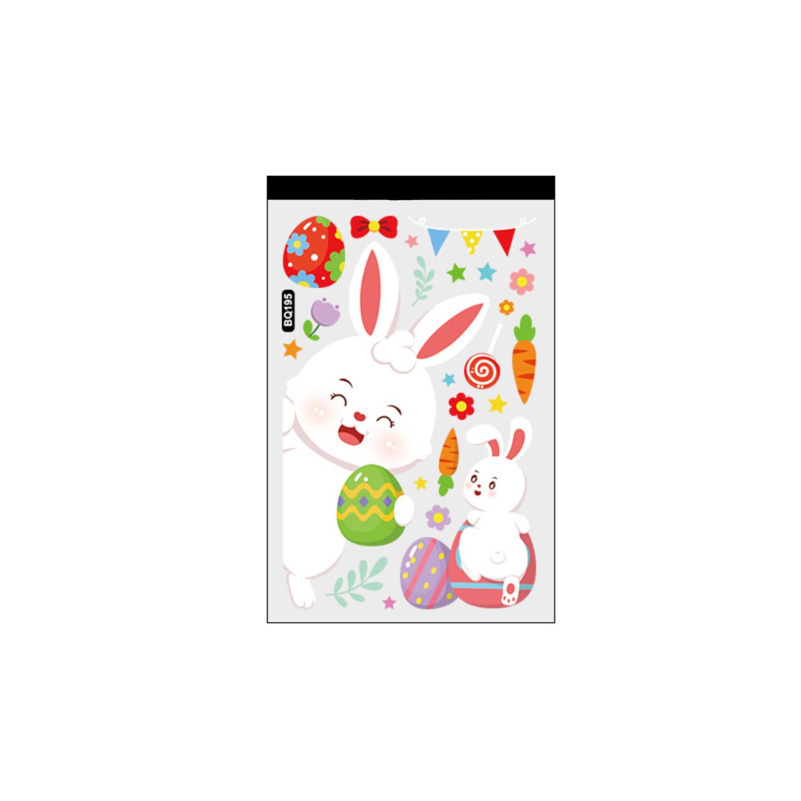 

Easter Window Clings Easter Eggs Window Stickers Reusable Spring Easter Window Stickers One Size