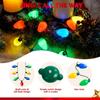 JOYFY 6 Packs Christmas LED Light Up Bulb Necklaces 9 Bulbs LED Necklace Holiday Xmas Costume Accessories for Christmas Party