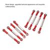 8Pcs Metal   Steering Linkage Aluminum Alloy Servo Link Pull Rod for WPL C14 C24 B14 MN D90 D91