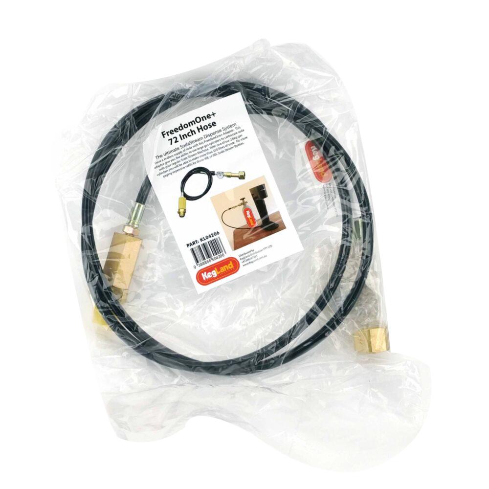 kegland 72 Inch FreedomOne Sodastream Adapter Hose CO2 Tank Soda Club Beer Brewing Equipment W21.8 Female  G1/2 Male AU Standard