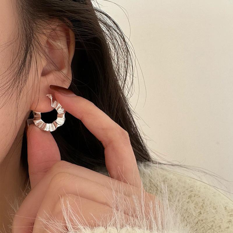 Xiaomi BF CLUB 925 Sterling Silver Vintage Round Strip Earrings For Women Trendy Earring Jewelry Prevent Allergy Party Accessories Gift