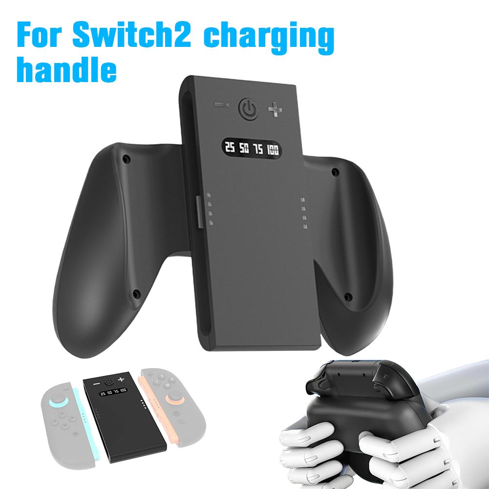 2000mAh Charging Grip for Switch 2 Controller Charging Grip Bracket for Switch 2 Joycon Handle Charging Station Dock Switch 2