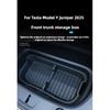 For Tesla Model Y Juniper 2025 Frunk Organizer Box Rear Trunk Double-deck Storage Box Front Cargo Dustproof Luggage Storage Tray