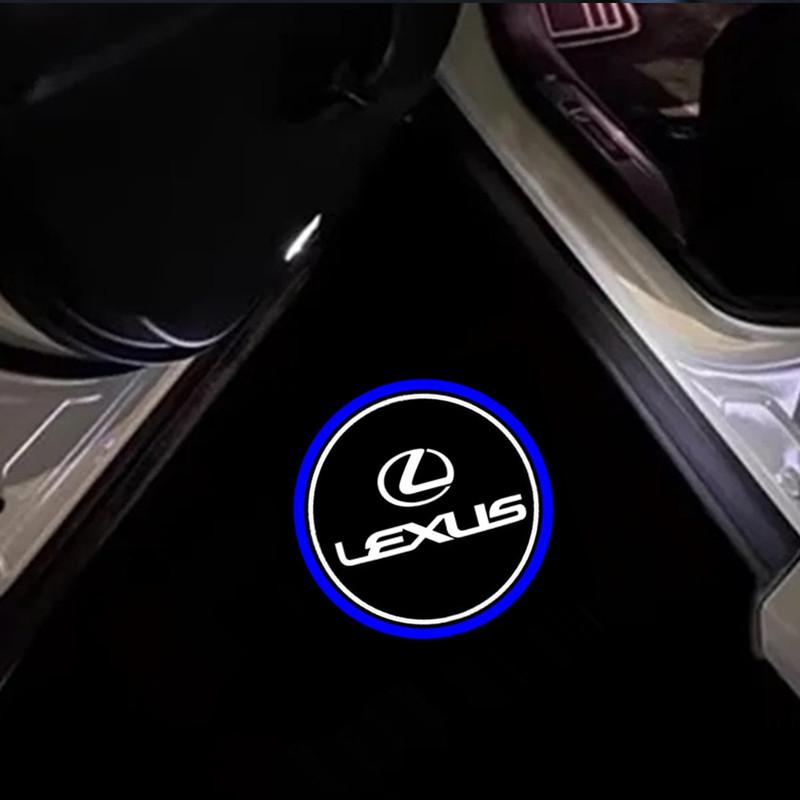 2Pcs Accessory For Lexus UX UX250H IS250 RX300 350 330 RX450h GX470 460 IS200 300 ES300h ES250 LS46 LED Projector Car Door Light