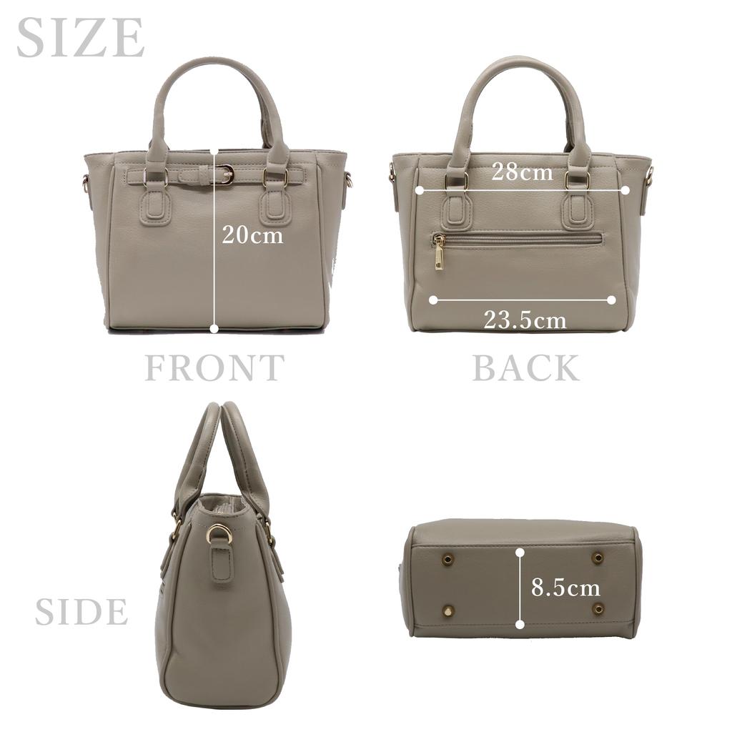 Guccio Italy Mini Bag with Belt Shoulder Tote PU Elegant 2-Way Design, Bag, Bag, Leather, Stylish, Italy, Women's, High-End Look, Coordination,