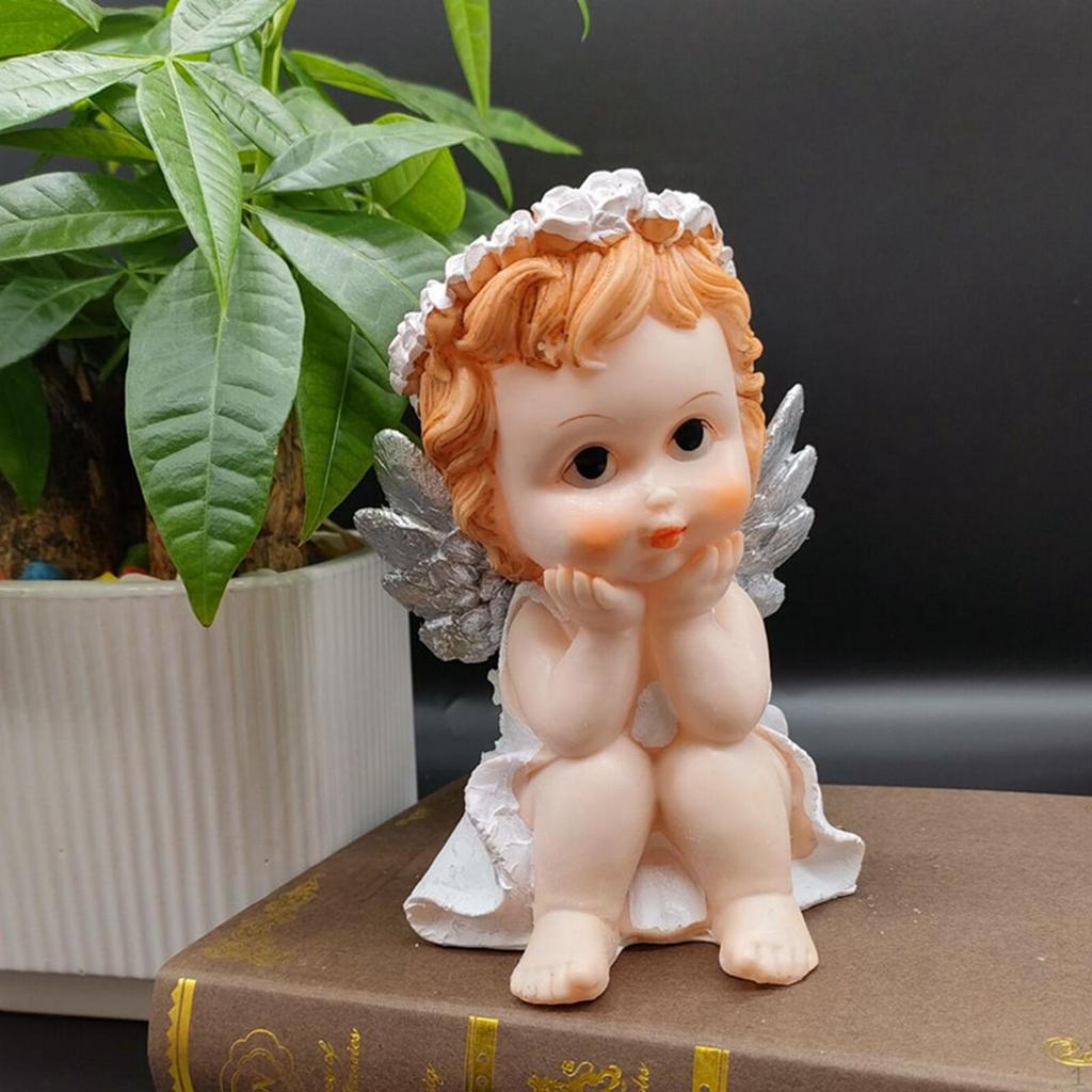 Figurine Statue Cherub Sculpture Home Decoration